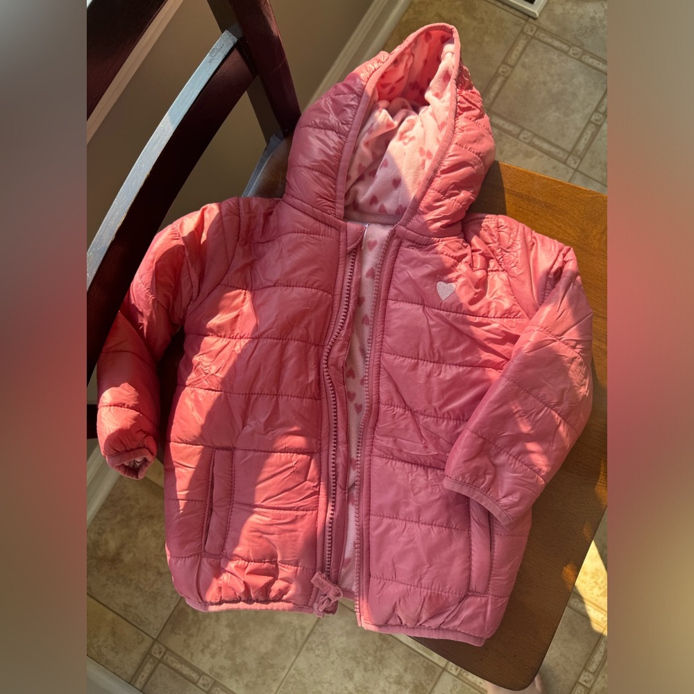 Carters puffer coat 2T Pink toddler girls